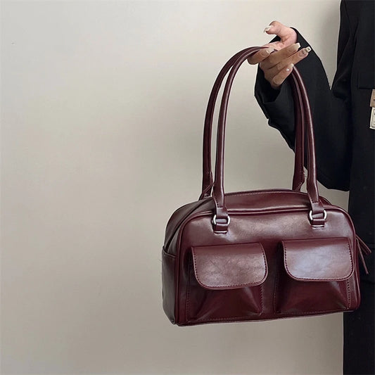 Y2K Double Pocket Shoulder Bag