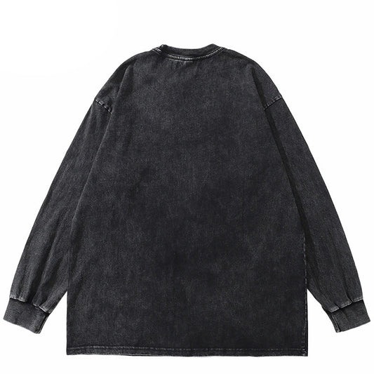 Blank Plain Long-sleeved T-shirt