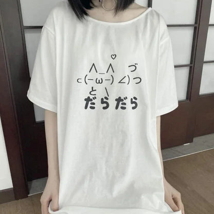 Cute Loose Summer Cartoon T-Shirt