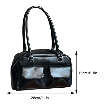 Y2K Chic Vintage Leather Handbag