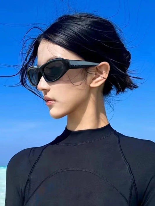 Y2K Punk Oval Sunglasses