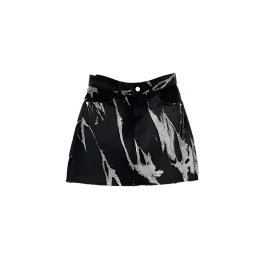 Y2K Raw Edges Skirt
