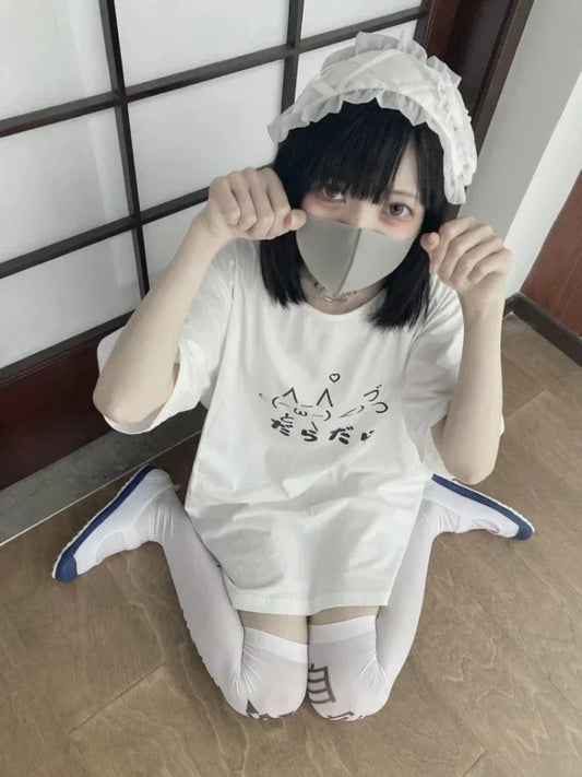 Cute Loose Summer Cartoon T-Shirt