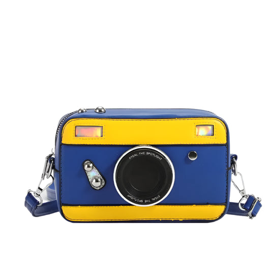 Blue Camera Shape Cross Bag