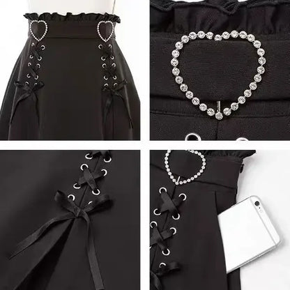 Sweet Gothic High Waist Mini Skirt