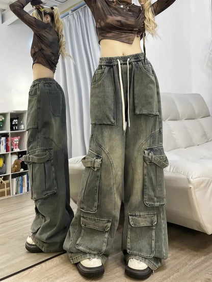 Straight Leg Multi-Pocket Cargo Pants