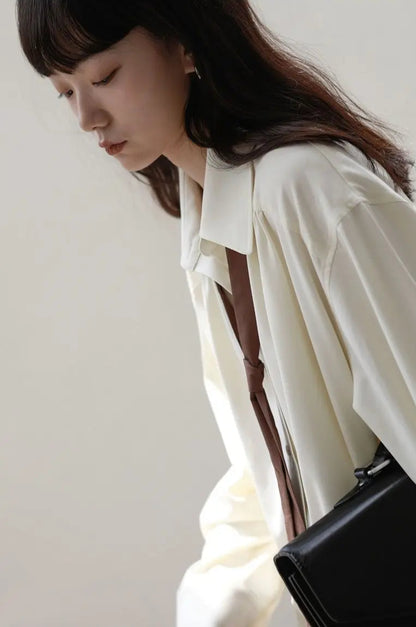 Minimalist Korean Style Oversize Button Shirt
