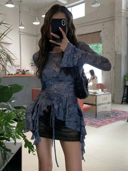 Vintage Hollow Out Shirt