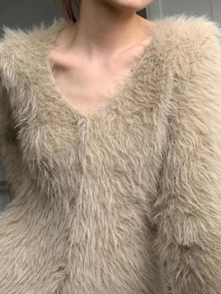 Cozy Vintage Fuzzy Sweater