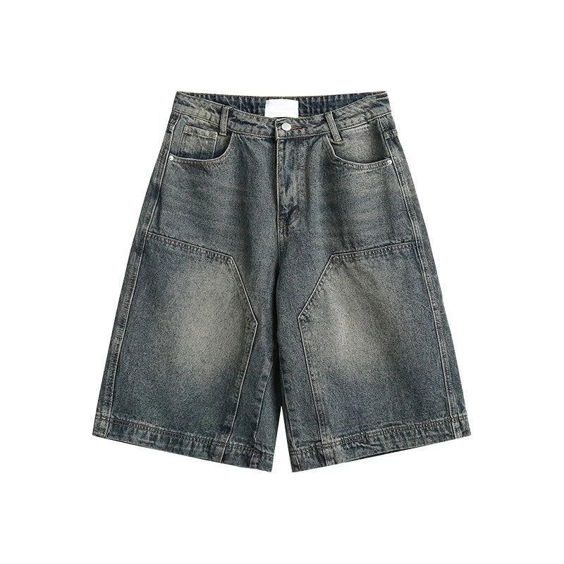 Vintage Washed Baggy Wide Leg Shorts