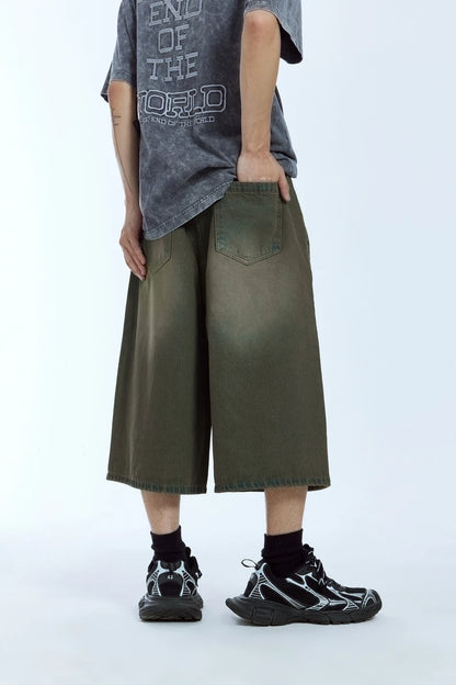 Ripped Wide Leg Carpenter Jeans