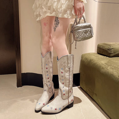 Retro Star Cowgirl Boots