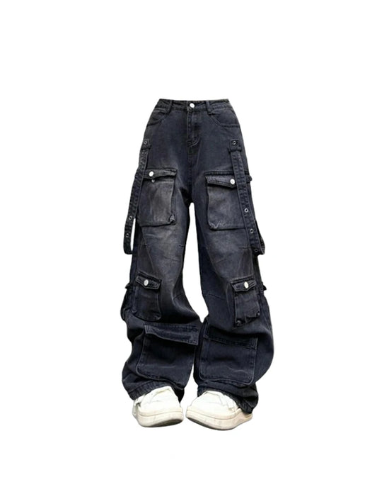 Vintage Oversize Cargo Jeans High Jeans