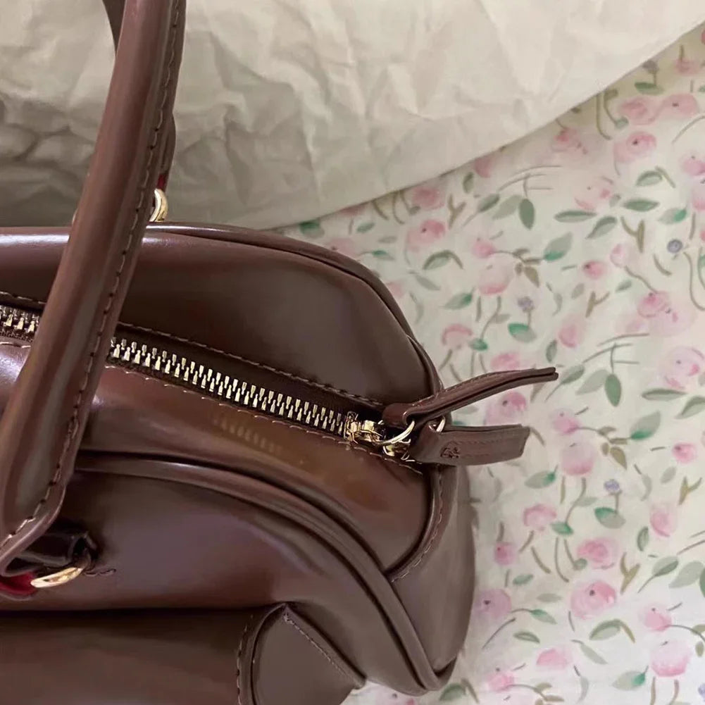 Y2K Chic Vintage Leather Handbag