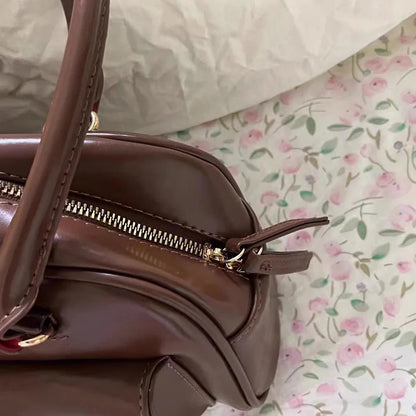 Y2K Chic Vintage Leather Handbag