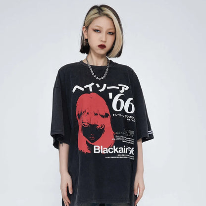 Anime Girl Cartoon T-shirt