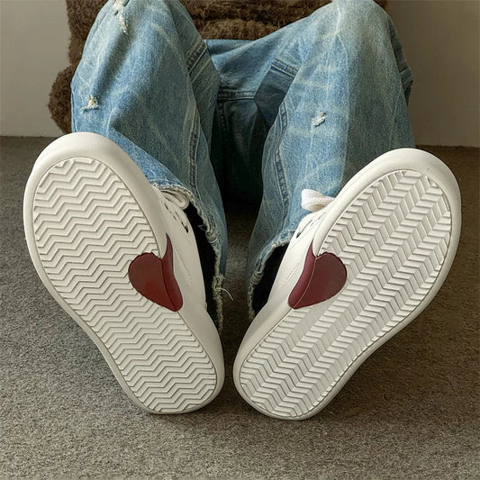 Y2K Retro Heart Skating Sneakers