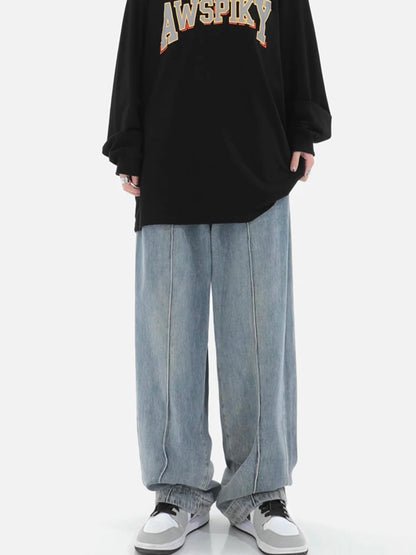 Light Blue Wide Leg Vintage Jeans