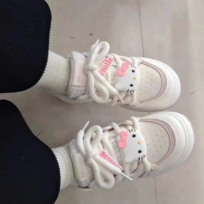 Zapatillas suaves con diseño de gatito atrapasueños para niña