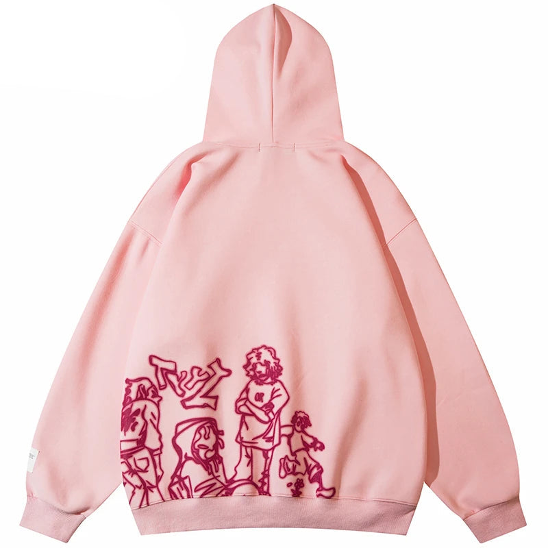 Cartoon Graphic Youth Life Hoodie