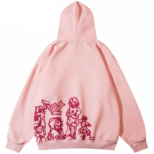 Cartoon Graphic Youth Life Hoodie