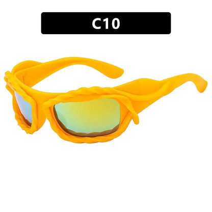 Y2K Twisted Irregular Sunglasses