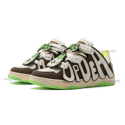 Y2K Punk Skating Letters Sneakers