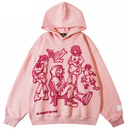 Cartoon Graphic Youth Life Hoodie