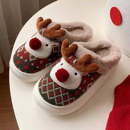 Cute Cartoon Deer Slippers