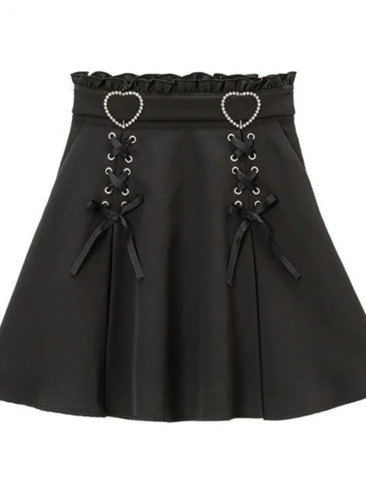 Sweet Gothic High Waist Mini Skirt