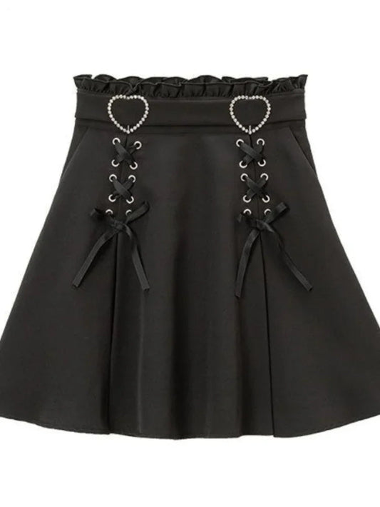 Sweet Gothic High Waist Mini Skirt