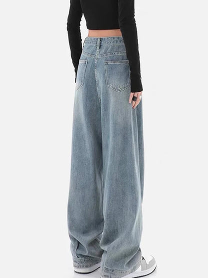 Light Blue Wide Leg Vintage Jeans