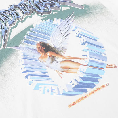 Retro Angel Print Loose Hip T-Shirt