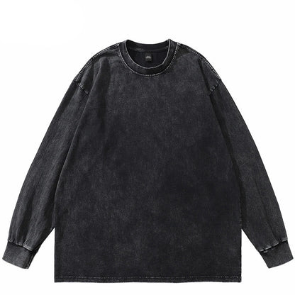 Blank Plain Long-sleeved T-shirt