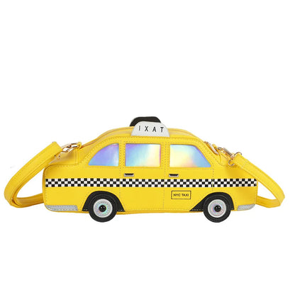 Fake Yellow Taxi Leather Bag