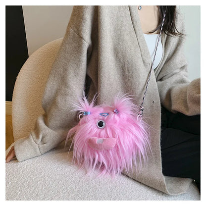 Cartoon Little Monster Cross Bags