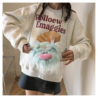 Cartoon Little Monster Cross Bags