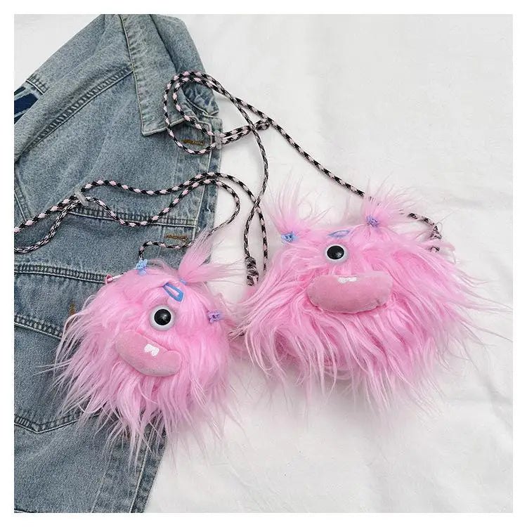 Cartoon Little Monster Cross Bags