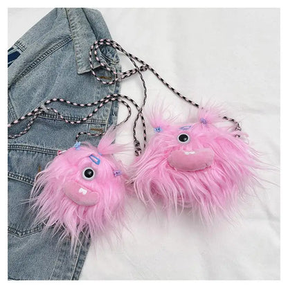 Cartoon Little Monster Cross Bags