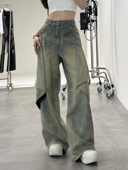 Women's Hip Pop Wide Leg Jeans