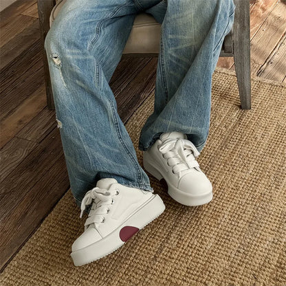 Y2K Retro Heart Skating Sneakers