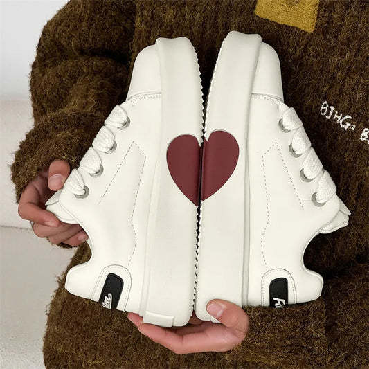Y2K Retro Heart Skating Sneakers