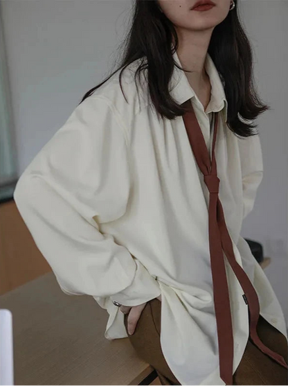 Minimalist Korean Style Oversize Button Shirt