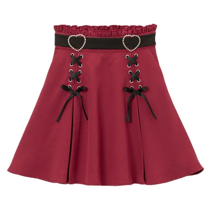 Sweet Gothic High Waist Mini Skirt