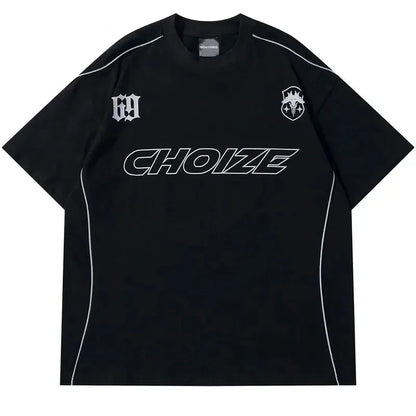 Stylish Oversized CHOIZE Printed T-Shirt