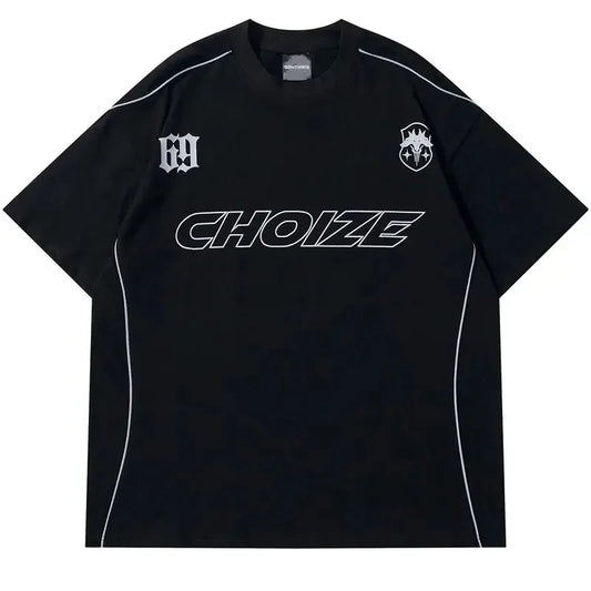 Stylish Oversized CHOIZE Printed T-Shirt