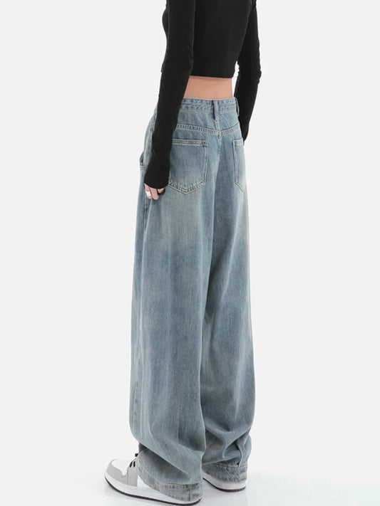 Light Blue Wide Leg Vintage Jeans