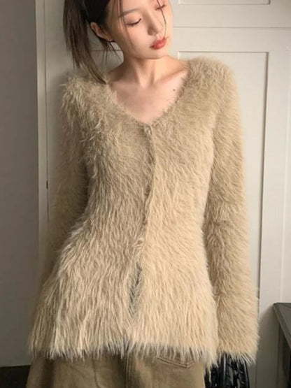 Cozy Vintage Fuzzy Sweater