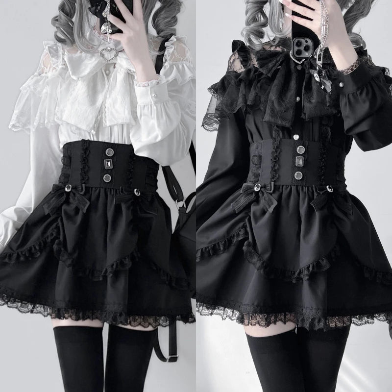 Sweet Japanese Lace Patchwork Summer T-Shirt