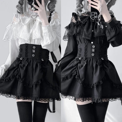 Sweet Japanese Lace Patchwork Summer T-Shirt